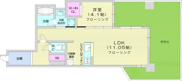 西１８丁目駅 徒歩2分 1階の物件間取画像